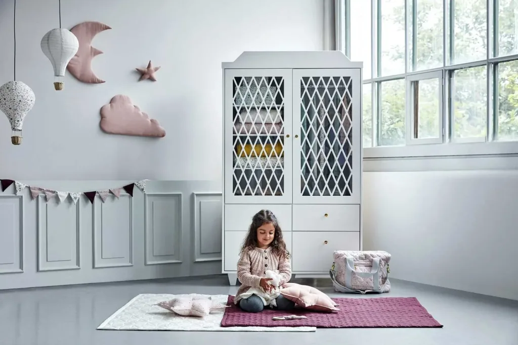 Cam Cam Harlequin Kleiderschrank 2-türig weiss