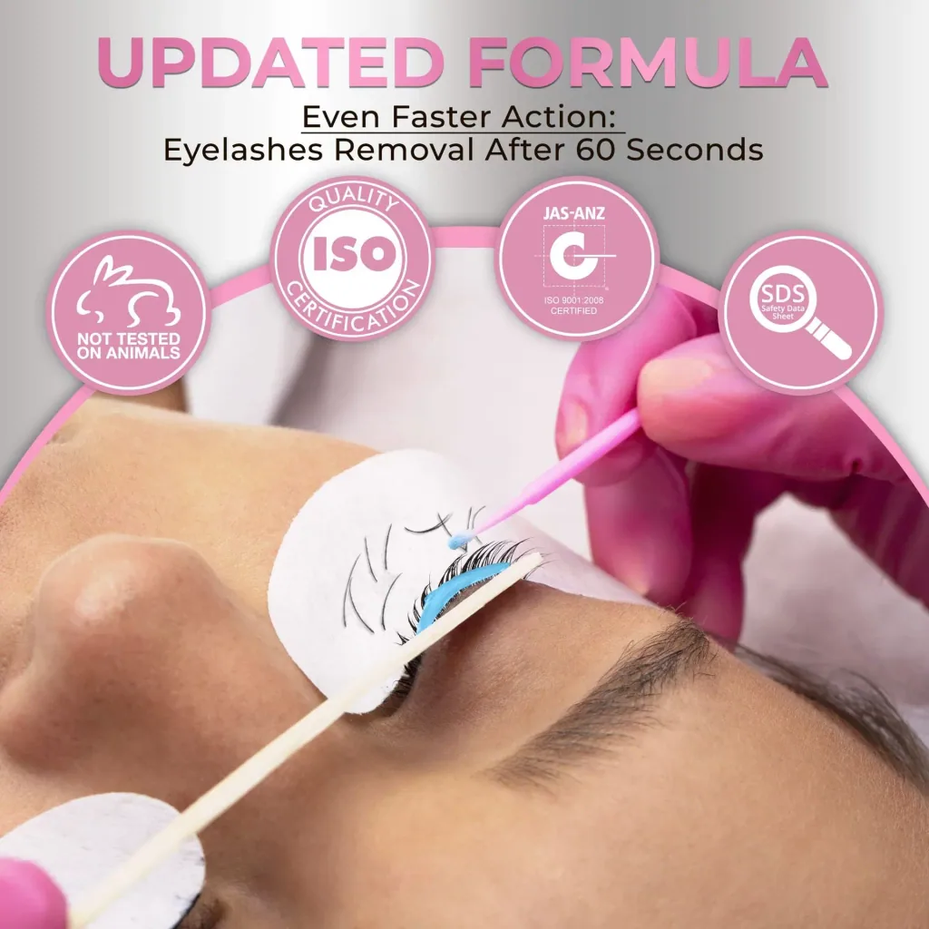 Wimpernverlängerungs-Gel-Remover – Liore Lash Schneller Remover, Schnelle Entfernung von Wimpernkleber in 60 Sekunden, Professionelle Gel-Formel für Wimpernverlängerungen, 15 ml