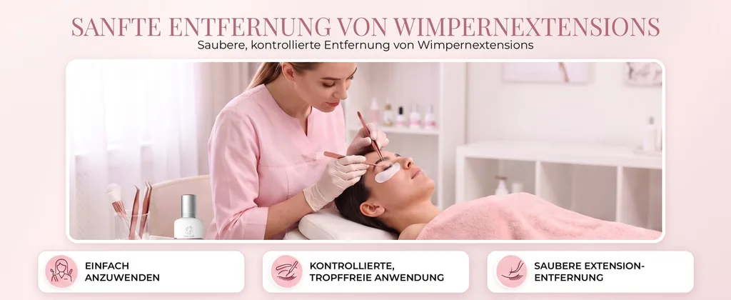 Wimpernverlängerungs-Gel-Remover – Liore Lash Schneller Remover, Schnelle Entfernung von Wimpernkleber in 60 Sekunden, Professionelle Gel-Formel für Wimpernverlängerungen, 15 ml