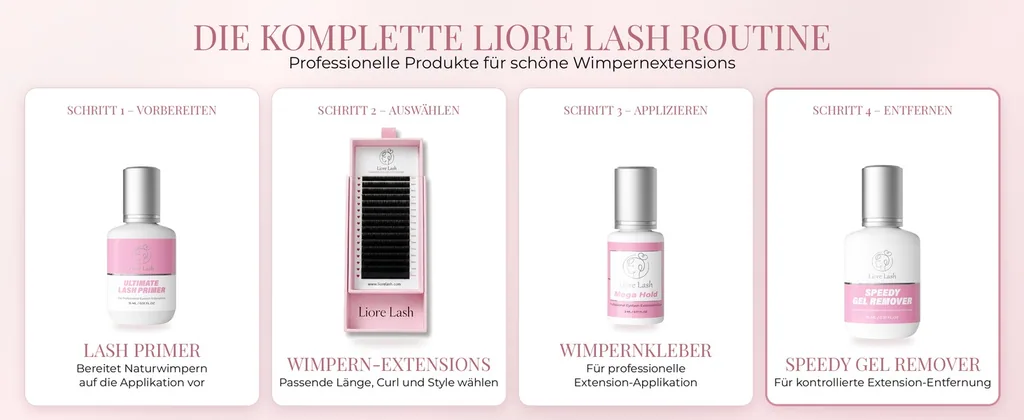 Wimpernverlängerungs-Gel-Remover – Liore Lash Schneller Remover, Schnelle Entfernung von Wimpernkleber in 60 Sekunden, Professionelle Gel-Formel für Wimpernverlängerungen, 15 ml