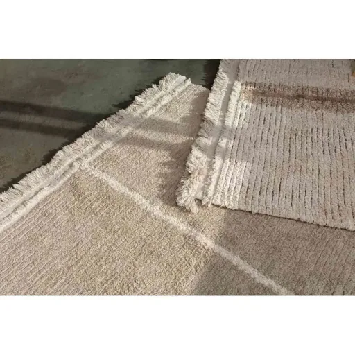 Lorena Canals waschbarer Wendeteppich "Reversible Duetto" beige, Größe: 140 x 200 cm