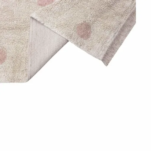 Lorena Canals waschbarer Teppich "Hippy Dots" nude