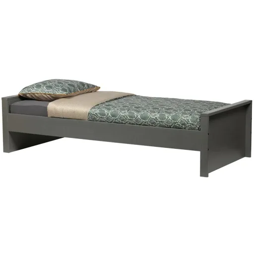Woood Kinder Einzelbett Morris lehmgrau grau