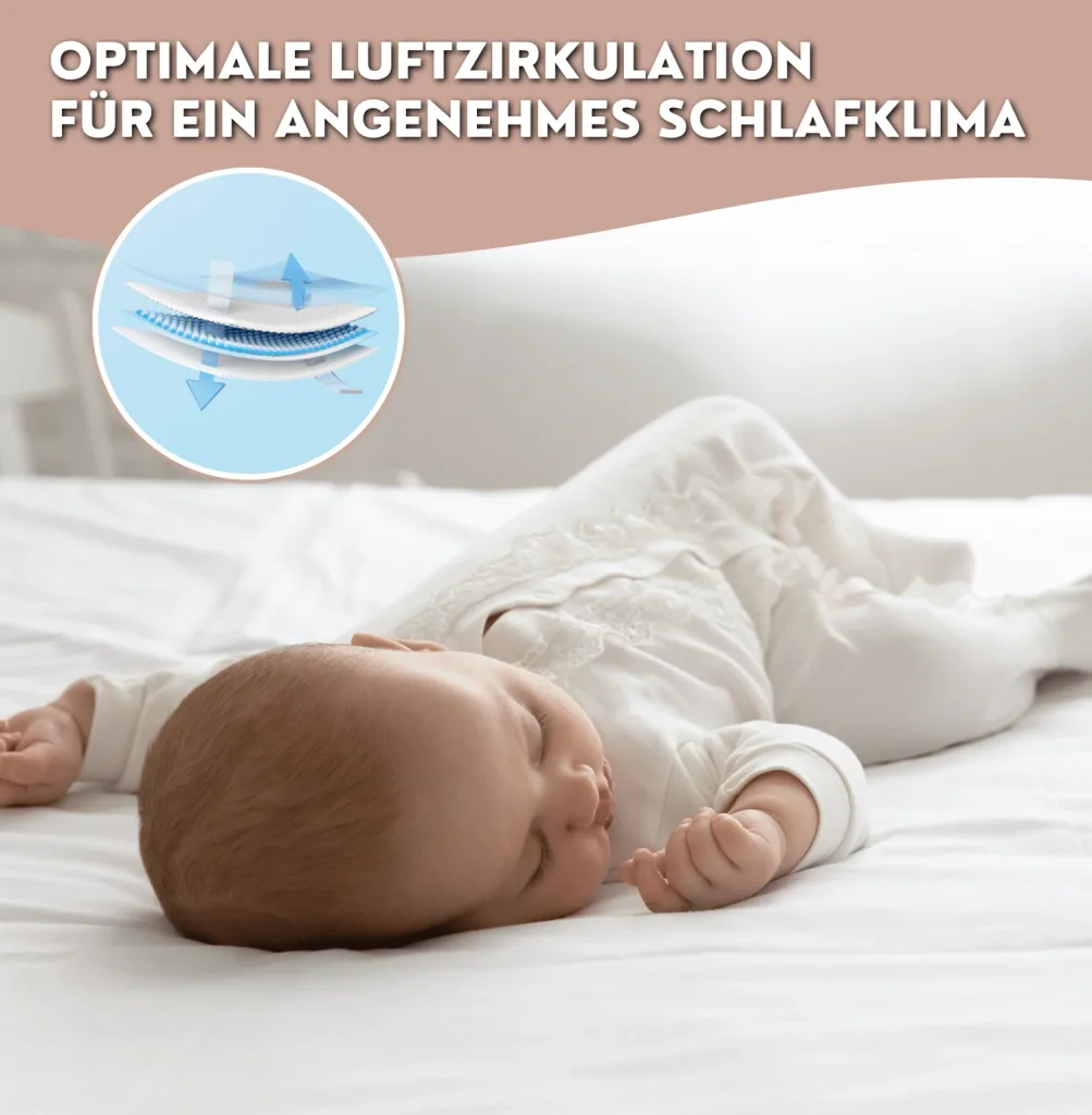 Alavya Home Babymatratze 70 x 140 cm COZY Optional mit Bettlaken Kaltschaummatratze 140x70 Weiß - ohne Spannbettlaken