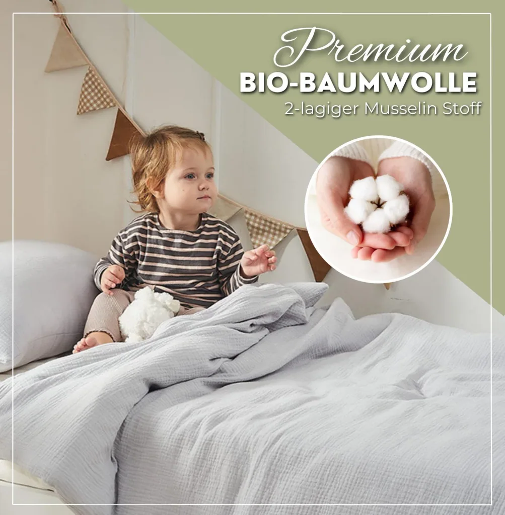 Alavya Home Kinderbettwäsche 135x100 cm Baumwolle - 2er-Set, Grau