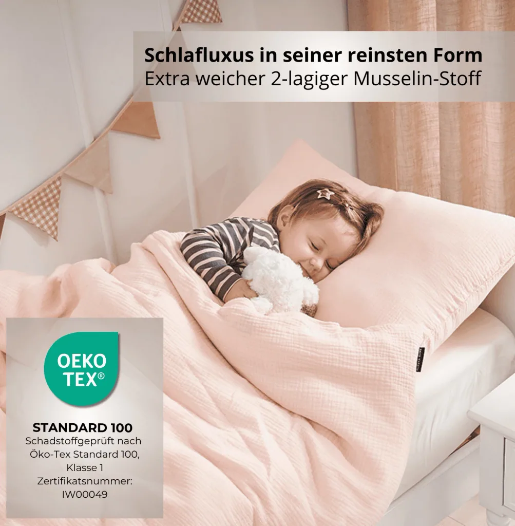 Alavya Home Kinderbettwäsche 135x100 cm Baumwolle - 2er-Set, Pink