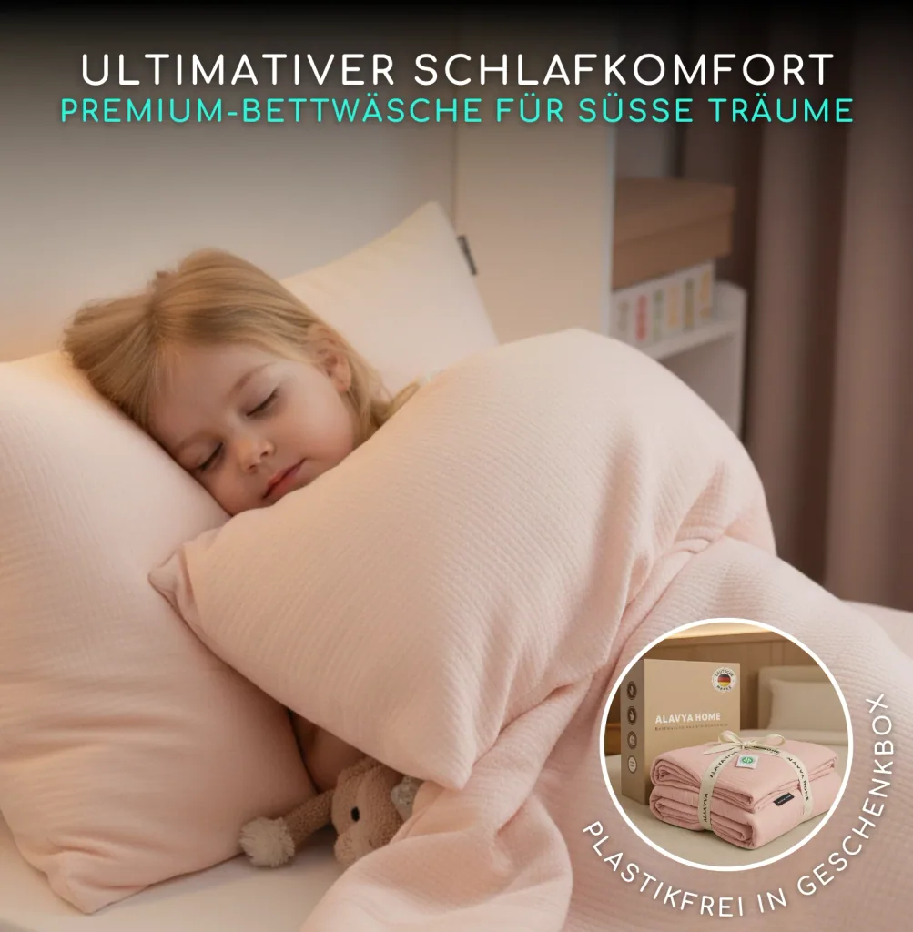 Alavya Home Kinderbettwäsche 135x200 cm Baumwolle - 2er-Set, Pink