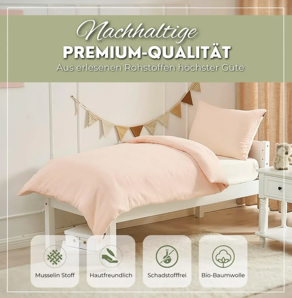 Alavya Home Kinderbettwäsche 135x200 cm Baumwolle - 2er-Set, Pink