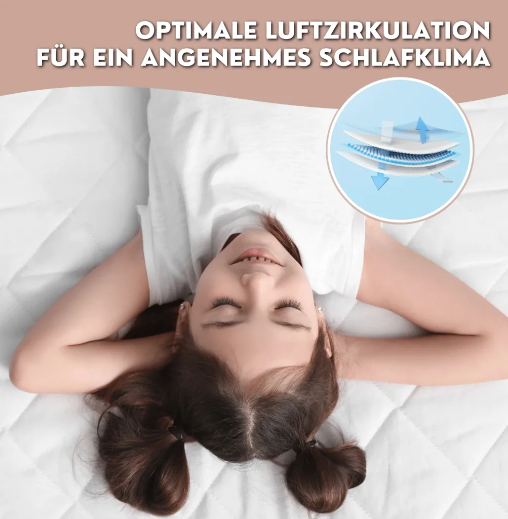 Alavya Home Kindermatratze 80 x 160 cm COZY Optional mit Bettlaken Kaltschaummatratze 160x80 Weiß - ohne Spannbettlaken