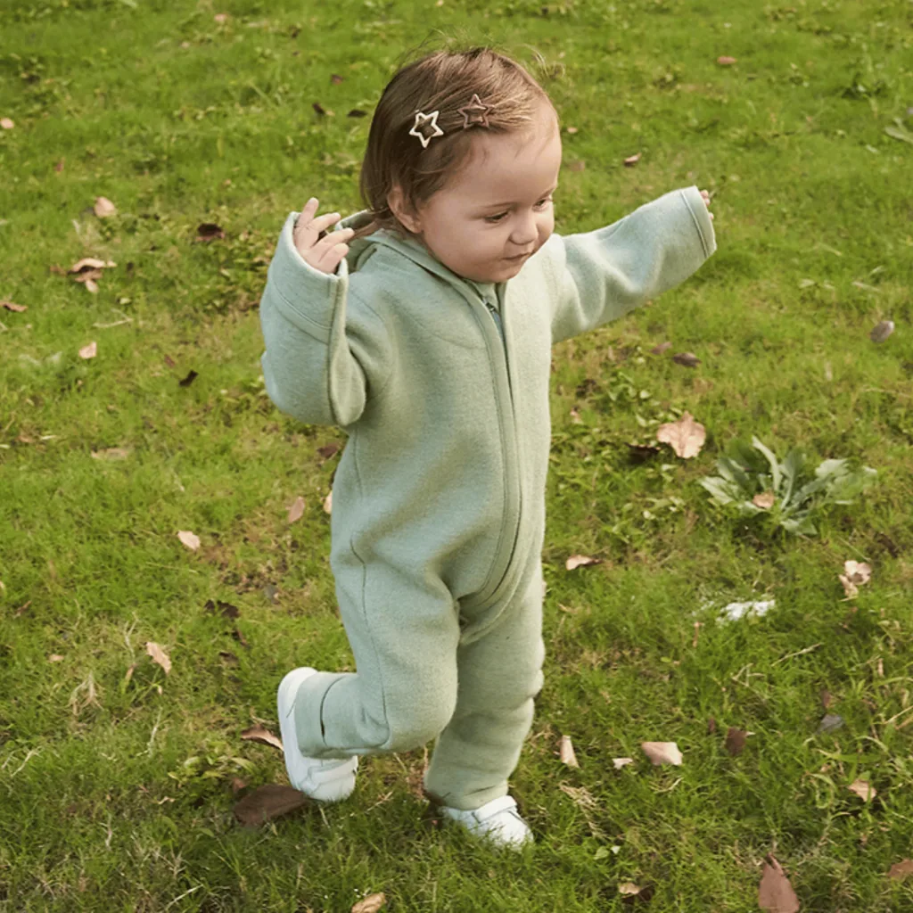 Alavya Home Walkoverall Bio-Schurwolle - Pastel Khaki - 62/68