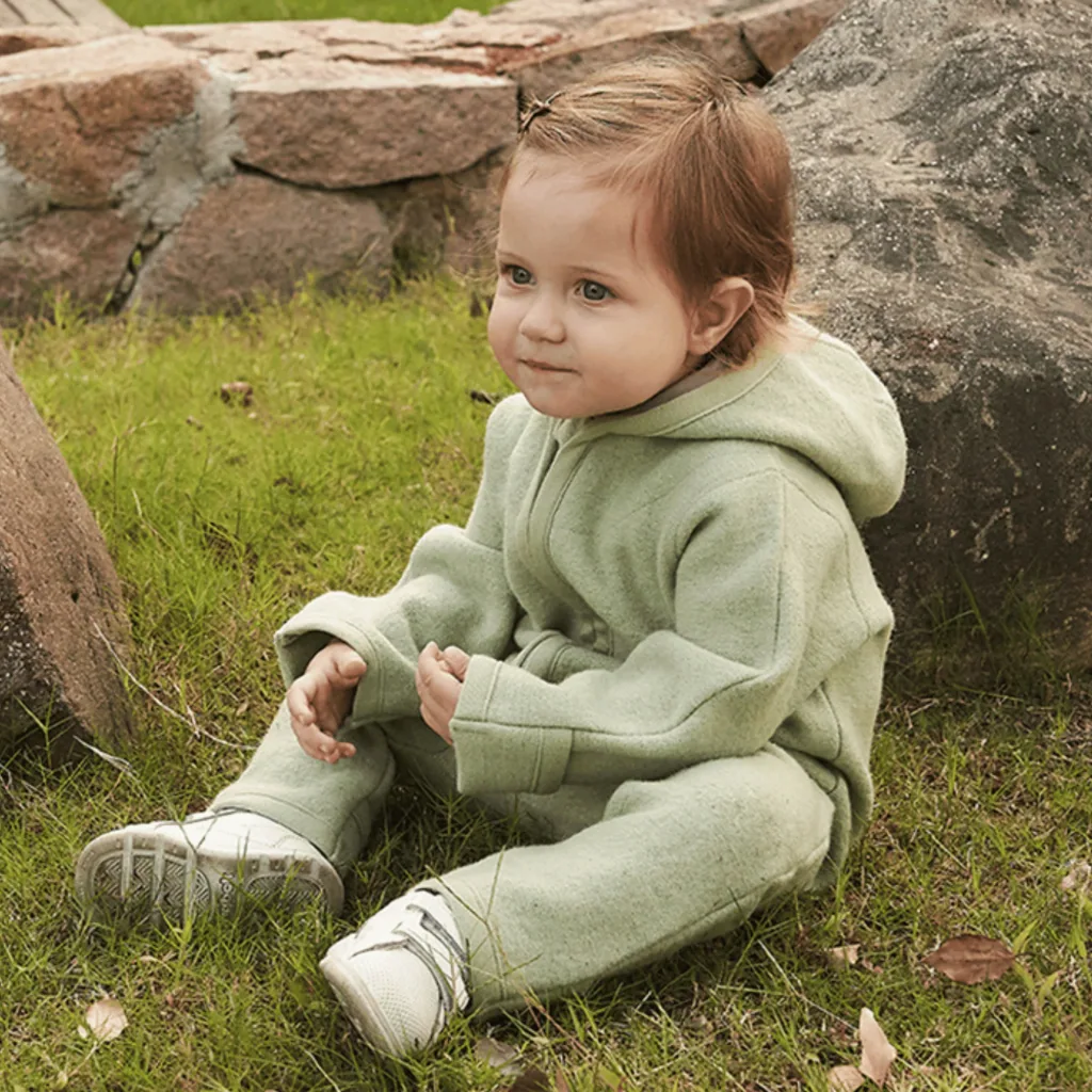 Alavya Home Walkoverall Bio-Schurwolle - Pastel Khaki - 98/104
