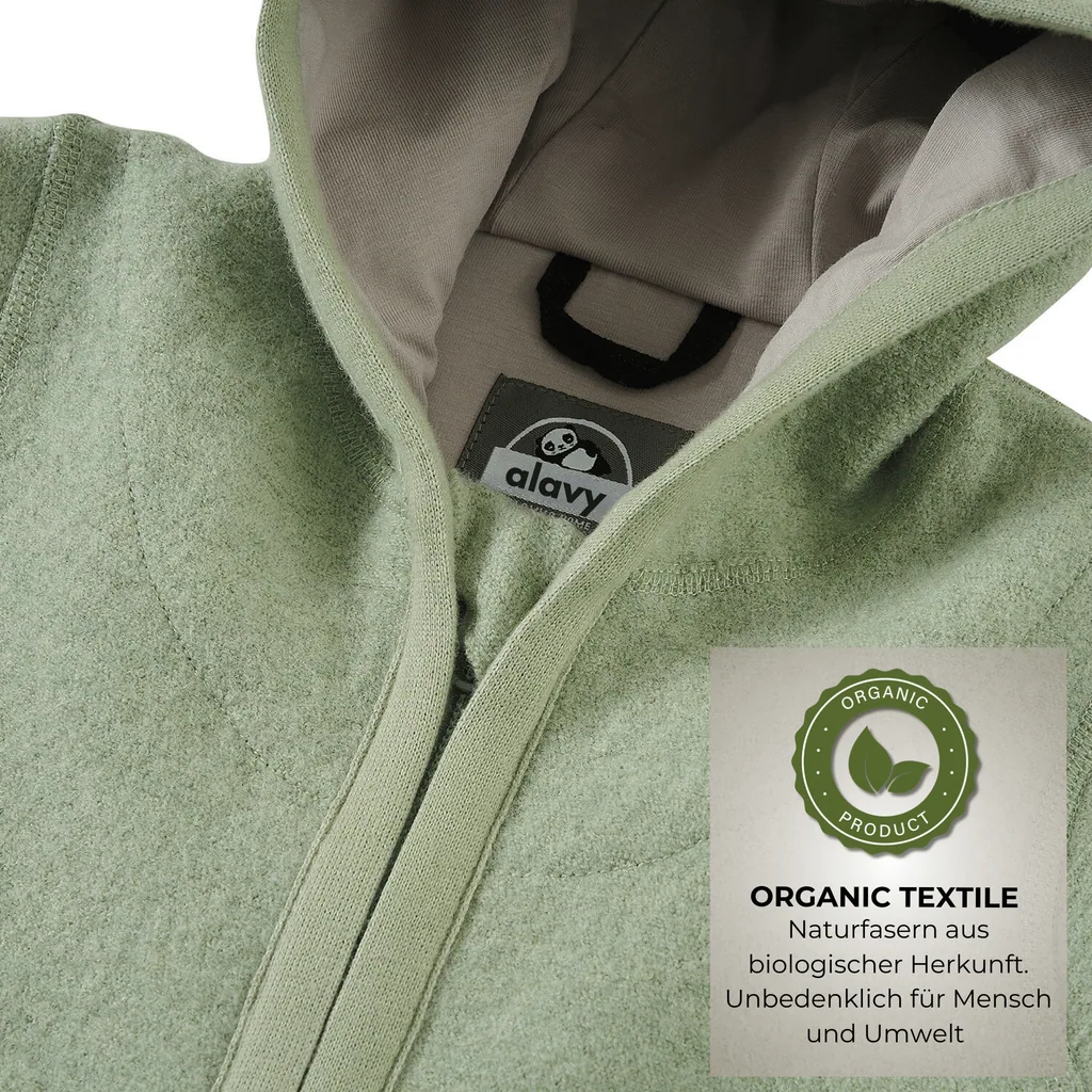 Alavya Home Walkoverall Bio-Schurwolle - Pastel Khaki - 98/104