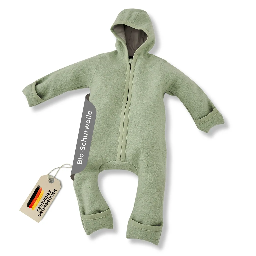 Alavya Home Walkoverall Bio-Schurwolle - Pastel Khaki - 98/104