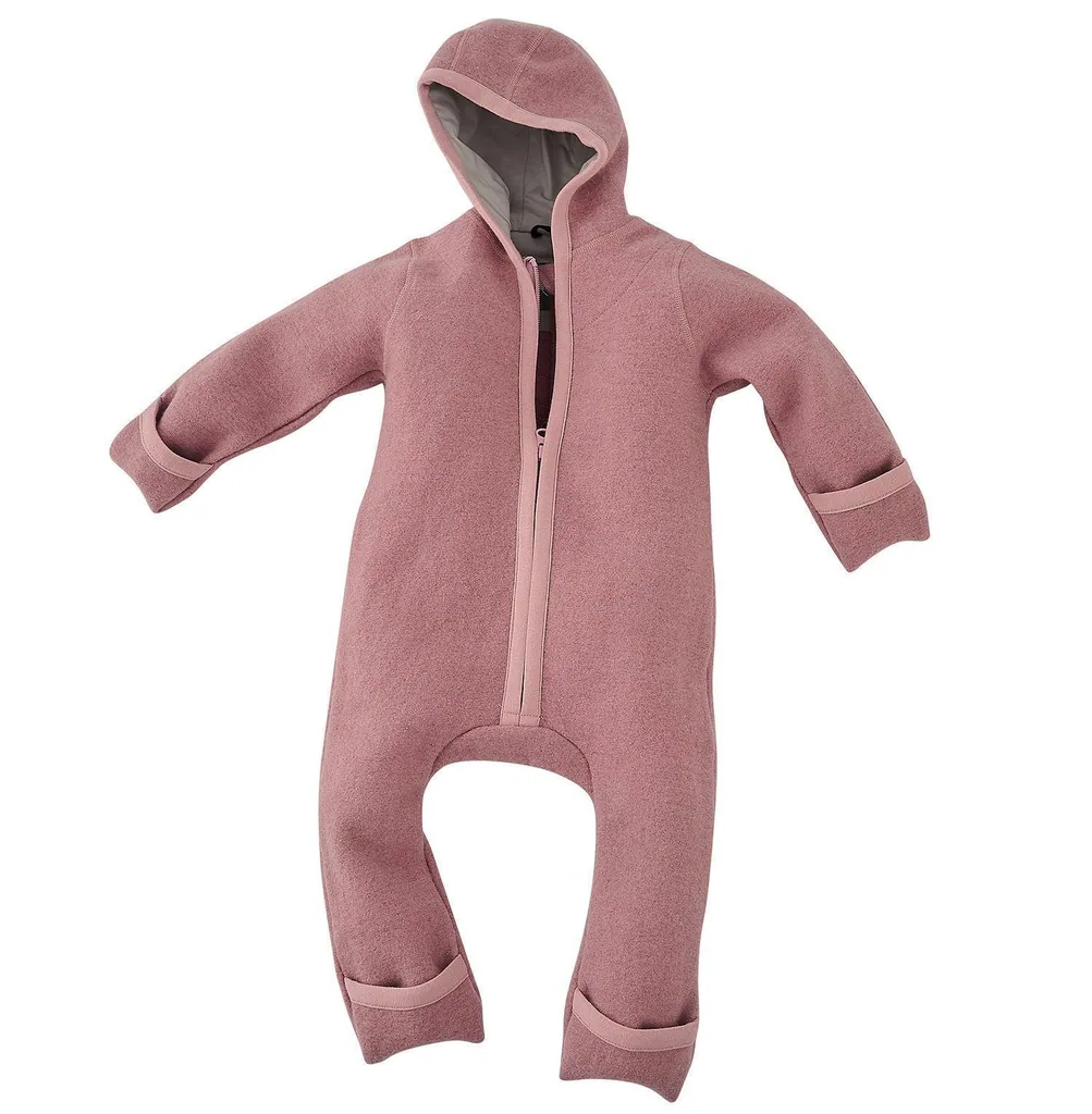 Alavya Home Walkoverall 86/92 Bio-Schurwolle - Rosa