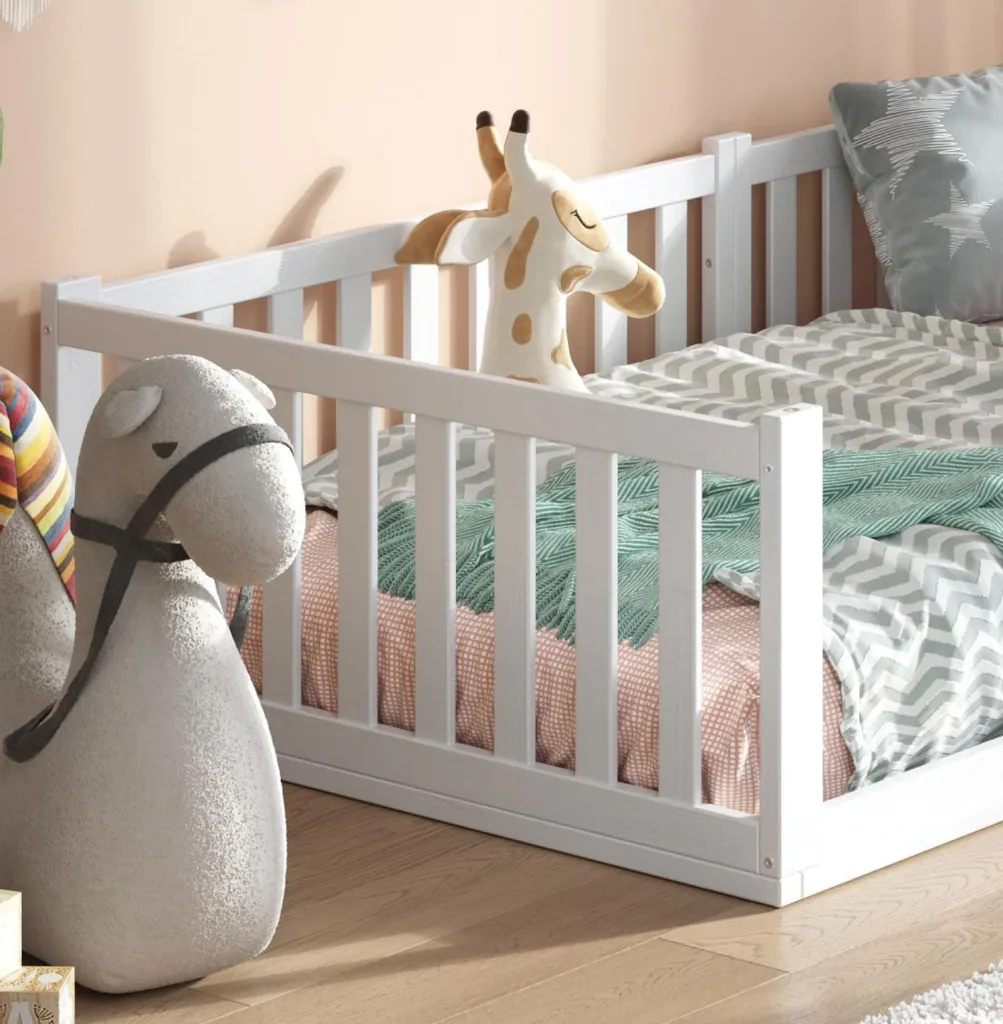 Alavya Home Bodenbett TITAN mit Matratze 90 x 200 cm