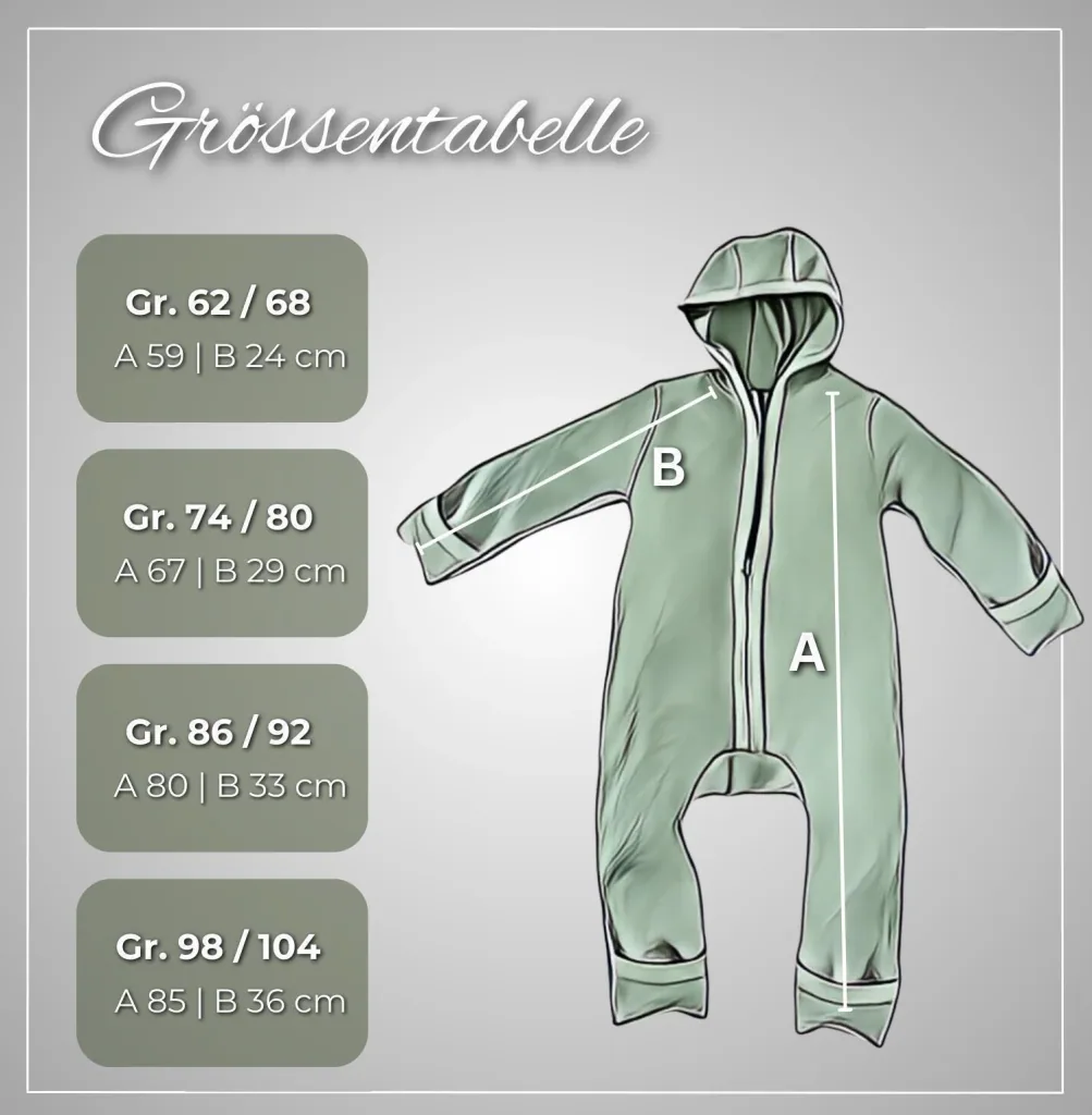 Alavya Home Walkoverall 98/104 Bio-Schurwolle - 2er-Set, Rosa + Khaki