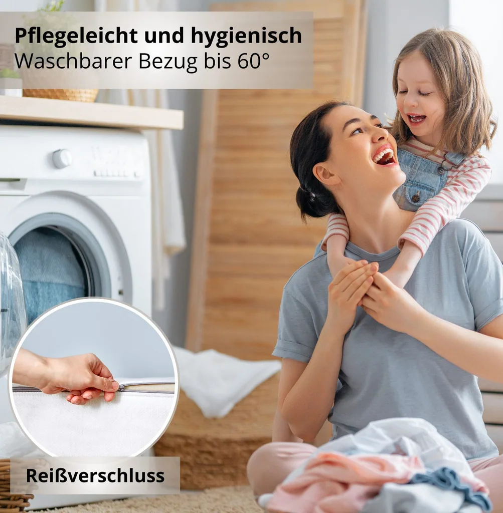 Alavya Home Kindermatratze COZY 90x190 cm Kaltschaum - Weiß