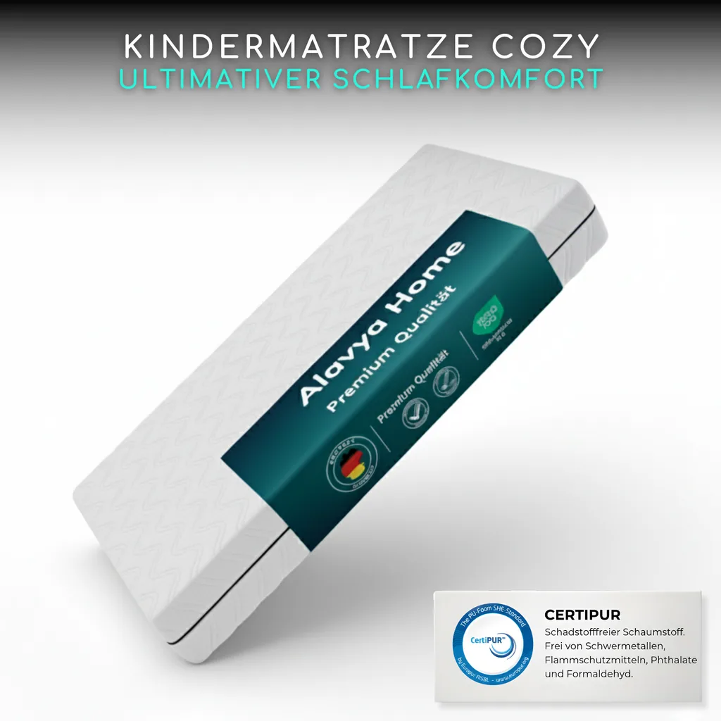 Alavya Home Kindermatratze COZY PLUS 90x200 cm Kaltschaum - Weiß