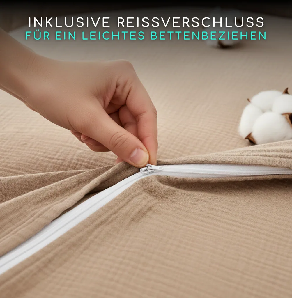 Alavya Home Kinderbettwäsche 135x200 cm Baumwolle - 2er-Set, Braun