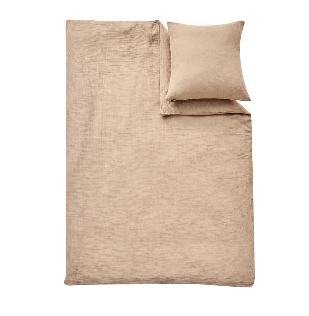 Alavya Home Kinderbettwäsche 135x200 cm Baumwolle - 2er-Set, Braun