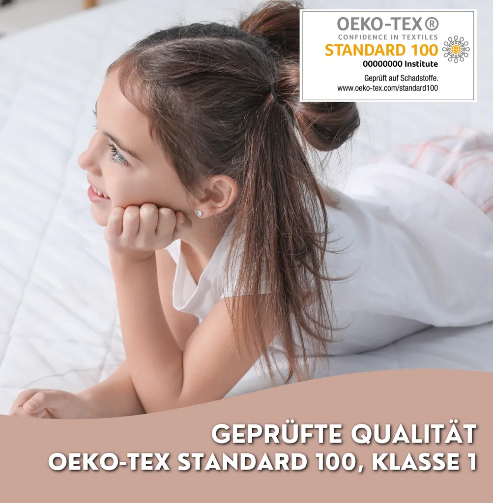 Alavya Home Kindermatratze COZY 80x180 cm Kaltschaum inkl. Spannbettlaken – 2-teiliges Set, Weiß