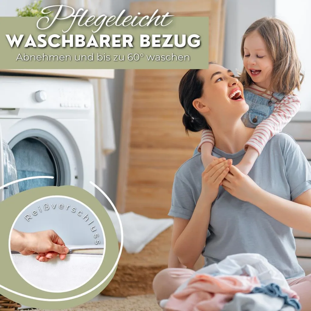 Alavya Home Kindermatratze COZY 80x180 cm Kaltschaum inkl. Spannbettlaken – 2-teiliges Set, Weiß