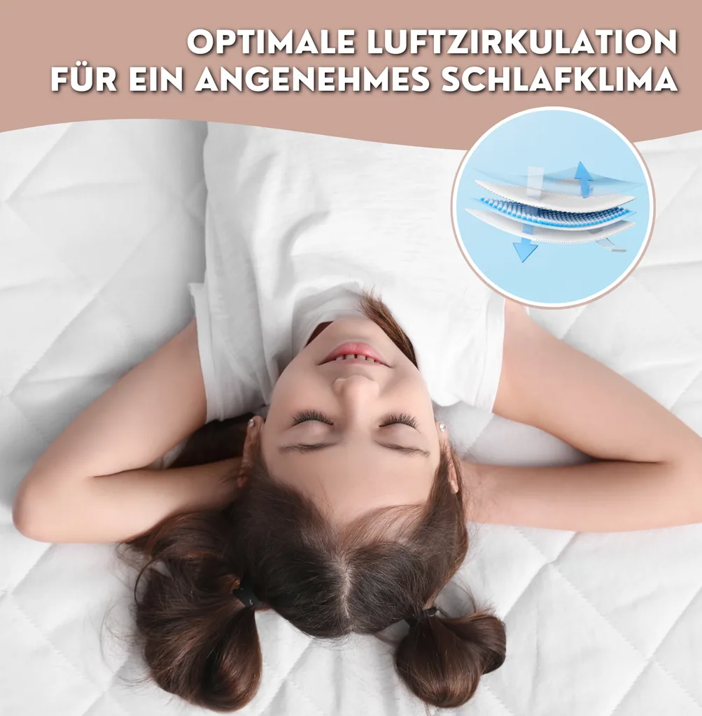 Alavya Home Kindermatratze COZY 80x180 cm Kaltschaum inkl. Spannbettlaken – 2-teiliges Set, Weiß