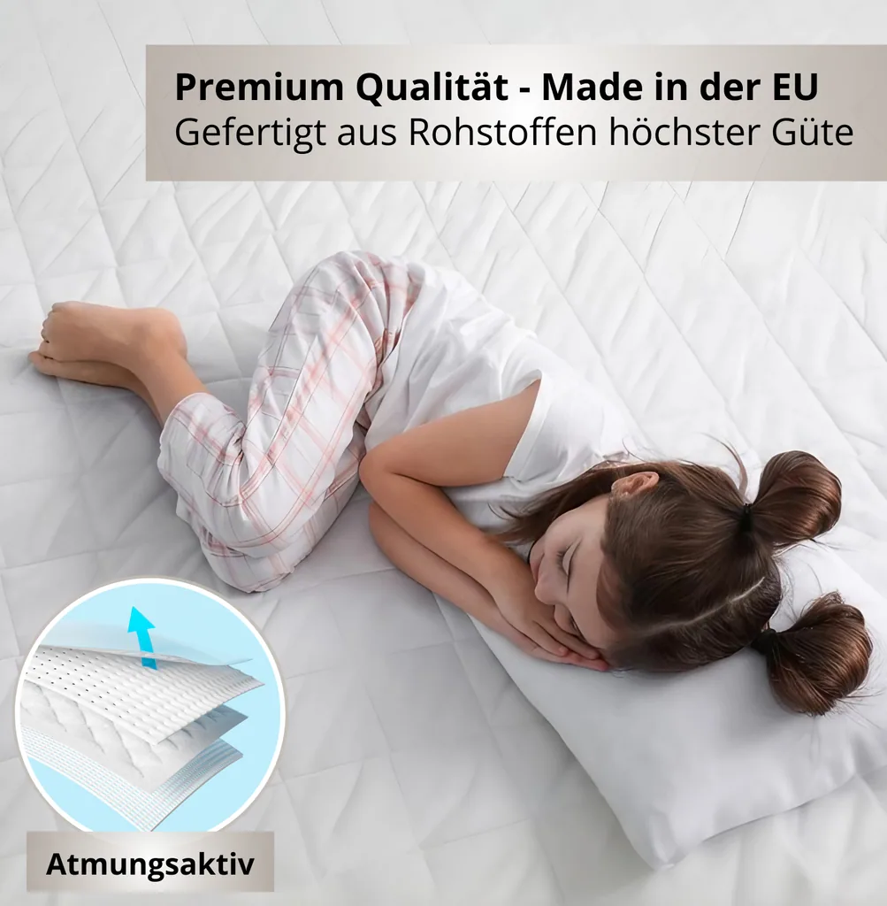 Alavya Home Kindermatratze COZY 3-teiliges Set 80x160 cm Kaltschaum - 3er-Set, Weiß