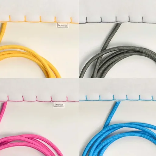 Buokids Softlampe Nachtlicht/Wandlampe Herz, Ausführung: Schnur & Stecker; Farbe der Naht: grau