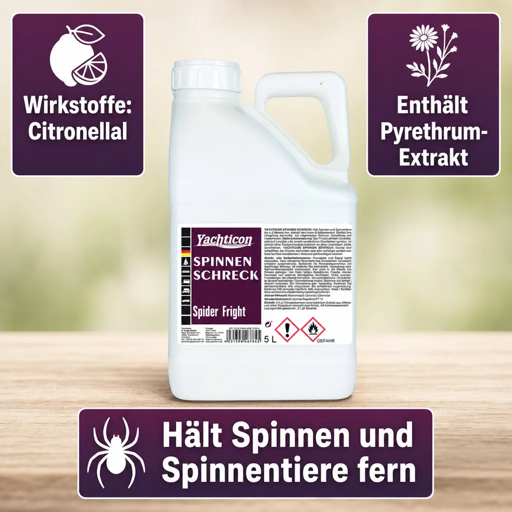 Spinnen Schreck 5 L Kanister - gebrauchsfertiges Spinnen Repellent Spray, innen und außen, bis zu 3 Monate wirksam