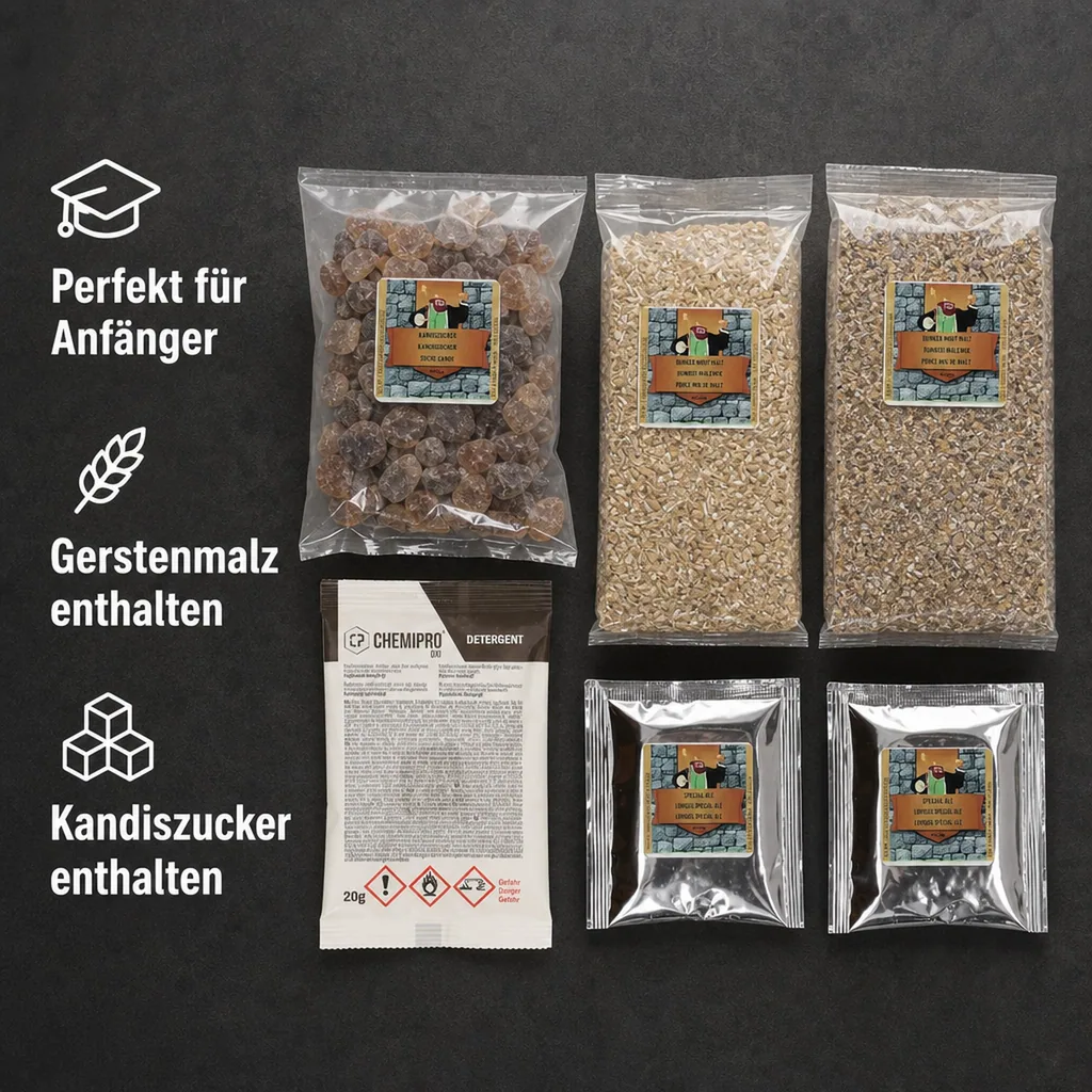 Nachfüllset für Kingdom Brew Kit, Bierbrauset - Dunkel