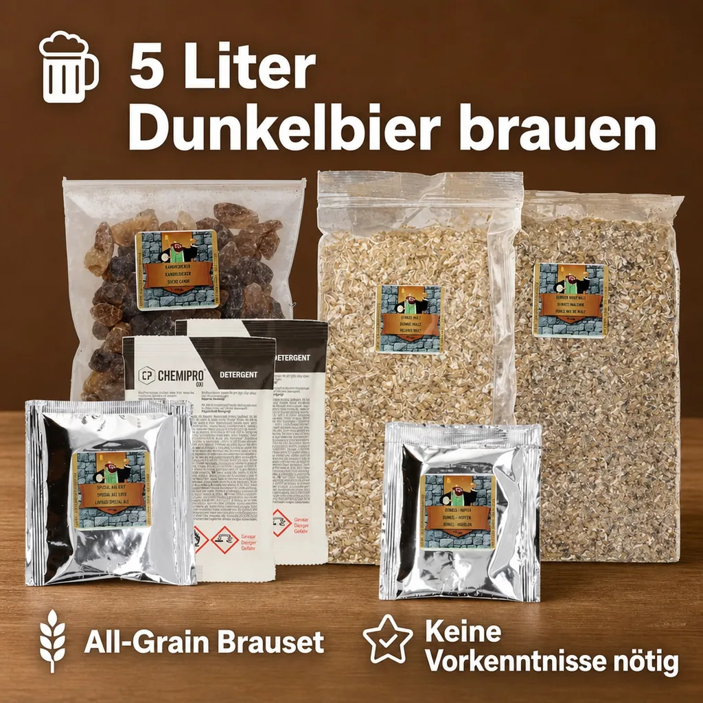 Nachfüllset für Kingdom Brew Kit, Bierbrauset - Dunkel