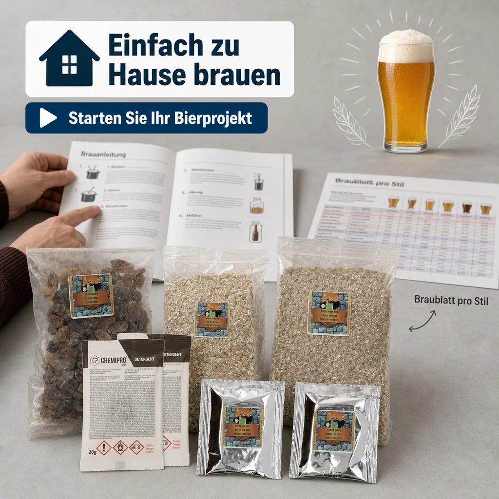 Nachfüllset für Kingdom Brew Kit, Bierbrauset - Dunkel