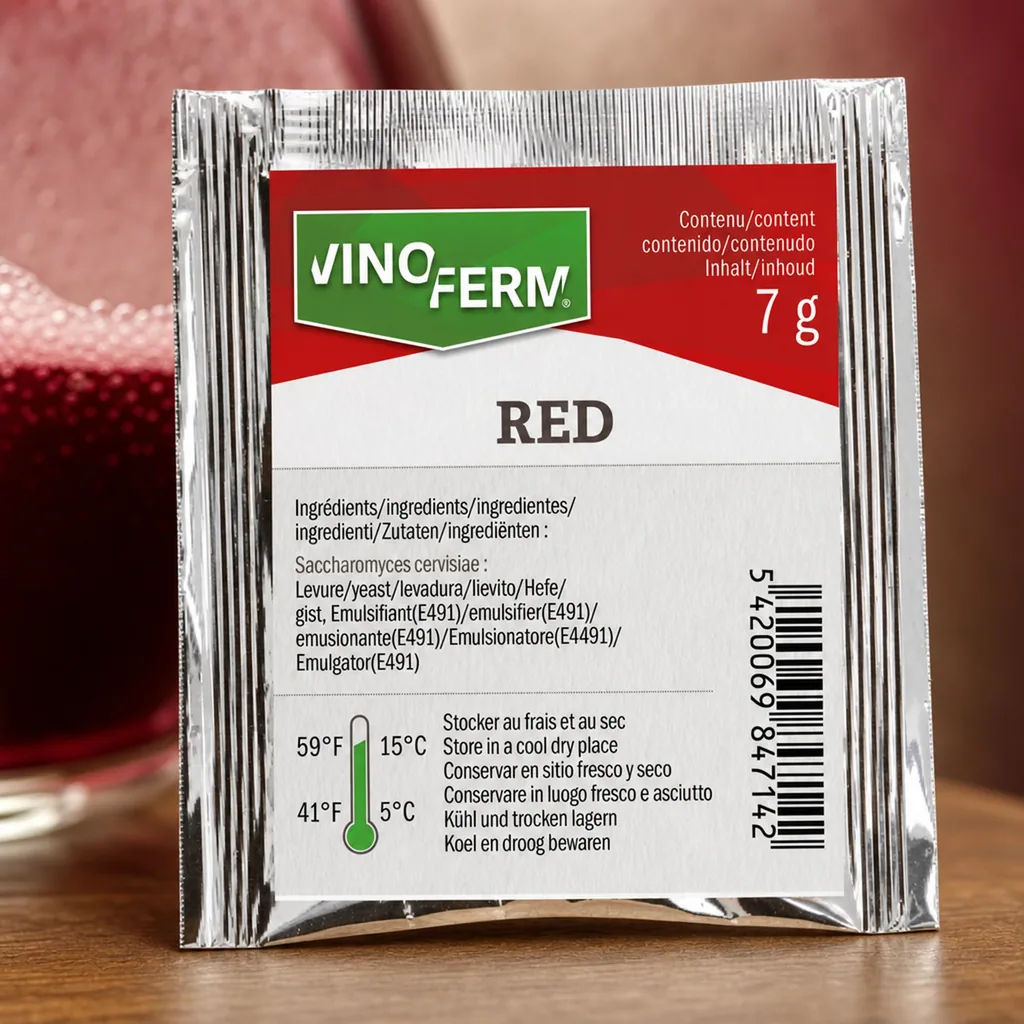 Weinhefe, Trockenhefe Wein - Vinoferm, Red, 7g