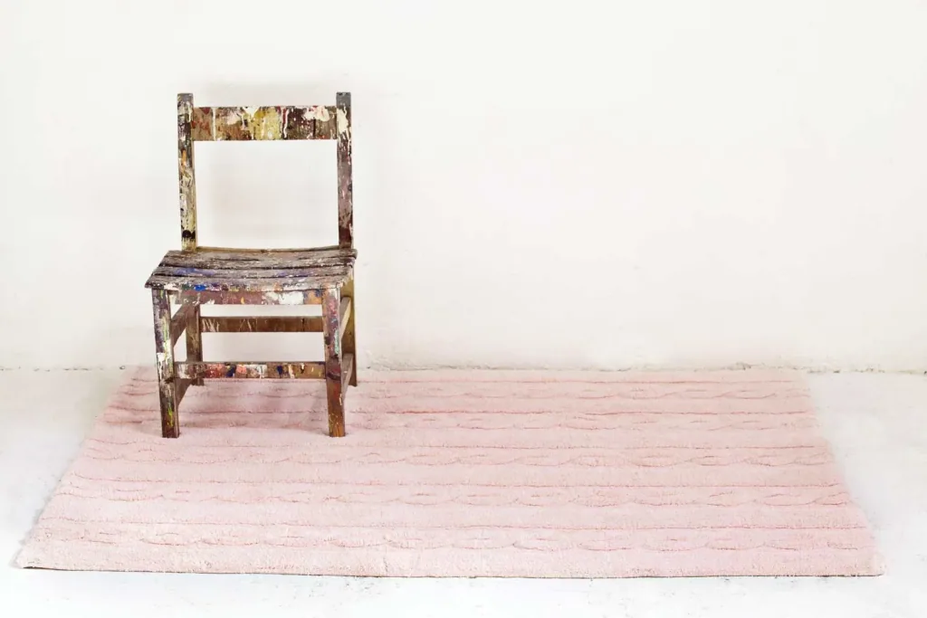 Lorena Canals Teppich Flechtmuster rosa, Größe: 120 x 160 cm