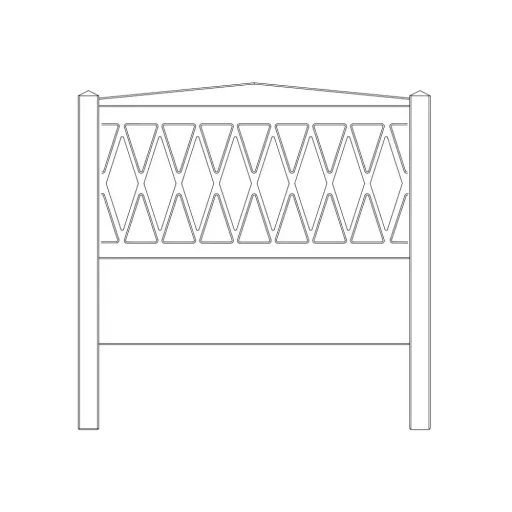 Cam Cam Seitenteil Juniorbett Harlequin 90 x 160 sand