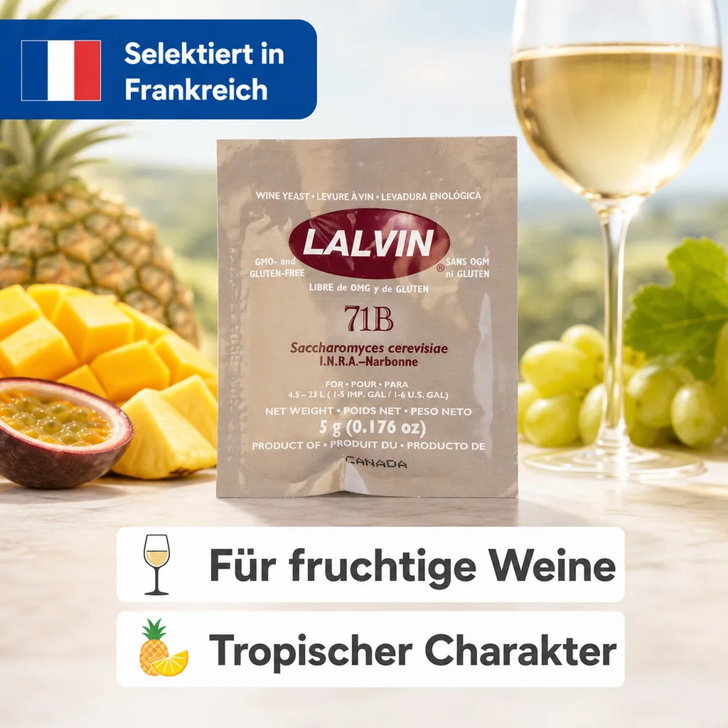 Trockenhefe, Weinhefe 71B™ - Lalvin™ - 5g