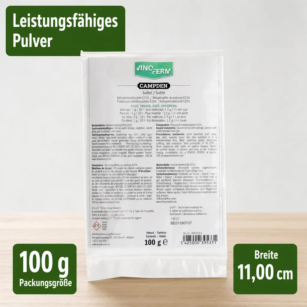 Kaliumpyrosulfit - Vinoferm campden 100g