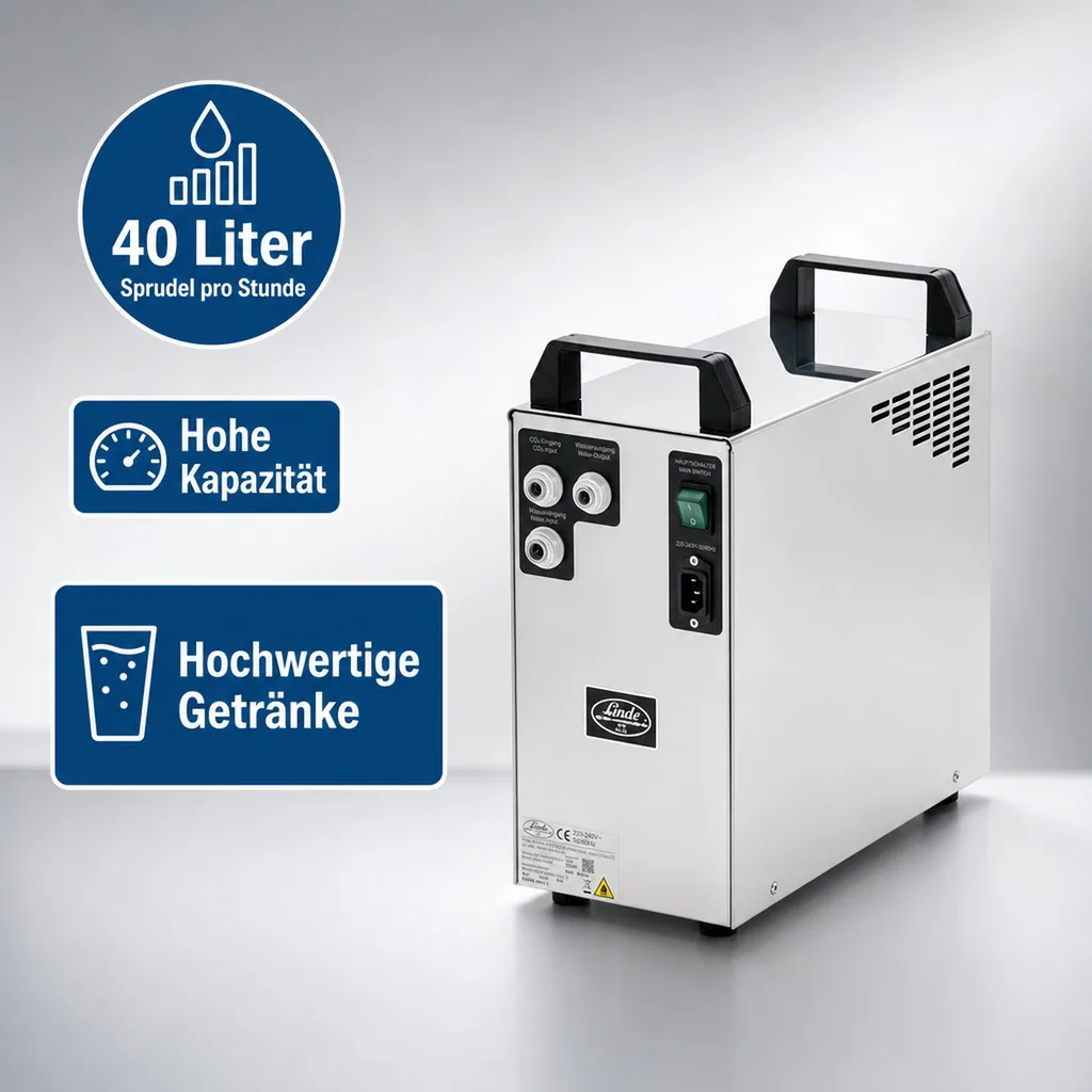 Wassersprudler, Wasserspender, Trinkwassersprudler - Externer Karbonator 40L