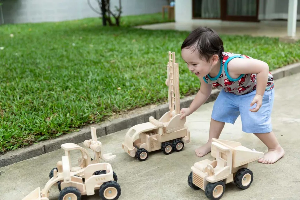 Plan Toys Gabelstapler  Holz natur