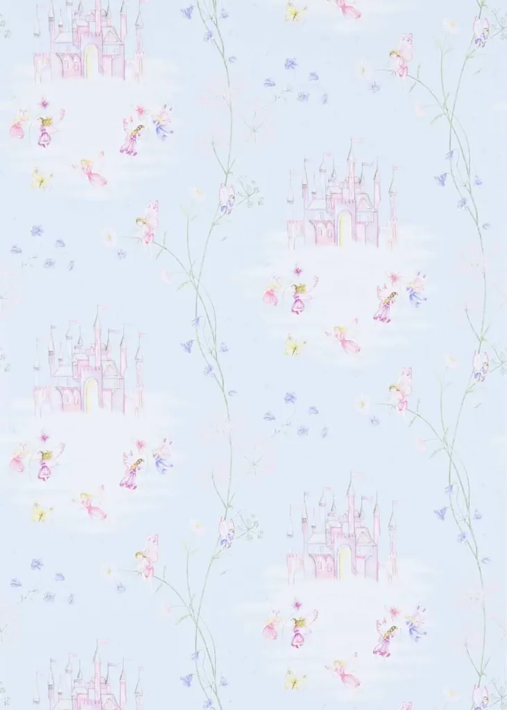 Little Sanderson Abracazoo Tapete Märchenschloss hellblau lila pink