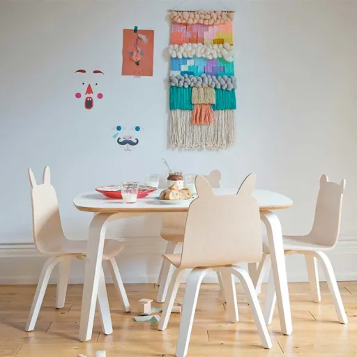 Oeuf Kindertisch weiß