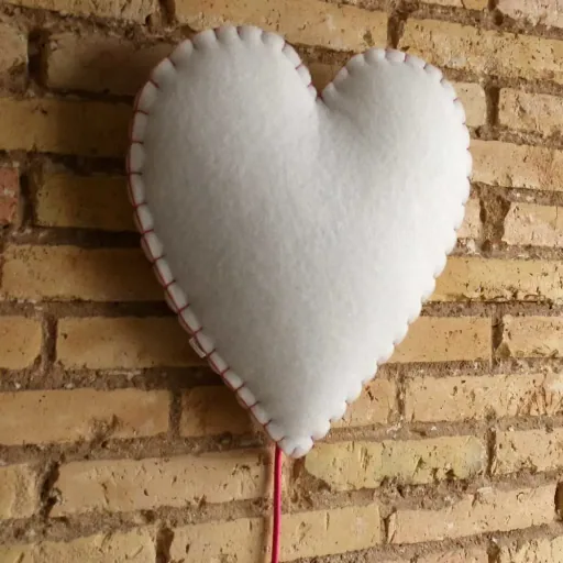 Buokids Softlampe Nachtlicht/Wandlampe Herz, Ausführung: Wandlampe; Farbe der Naht: rosa