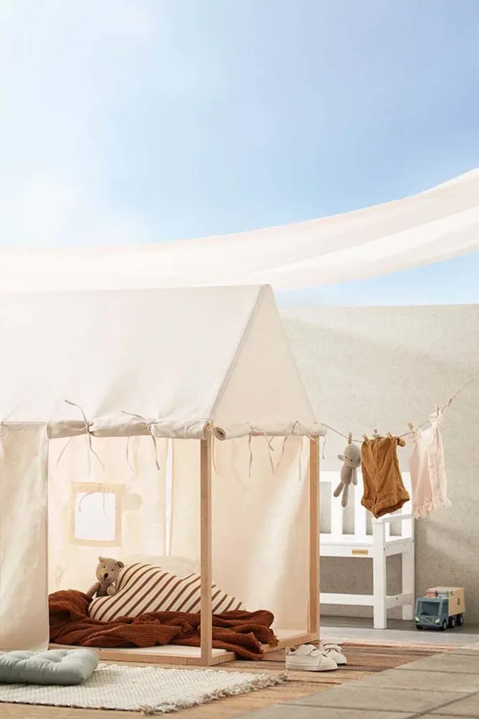 Kids Concept faltbare Spielmatte/Matratze natur