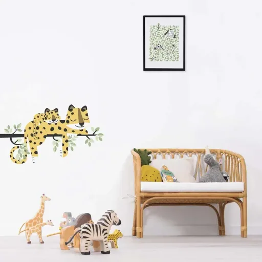 Lilipinso Poster Hide & Seek Zebras im Blättergetümmel grün