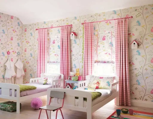 Little Sanderson Abracazoo Tapete Baumtiere hellblau creme