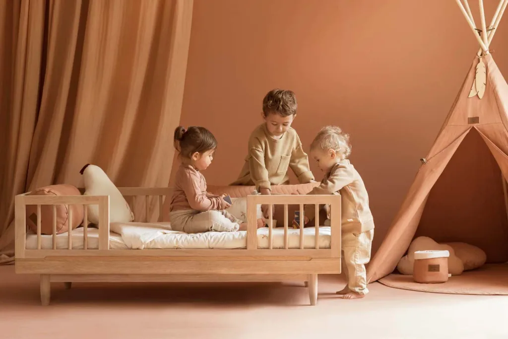 Nobodinoz Rausfallschutz für Juniorbett "Pure" Eiche