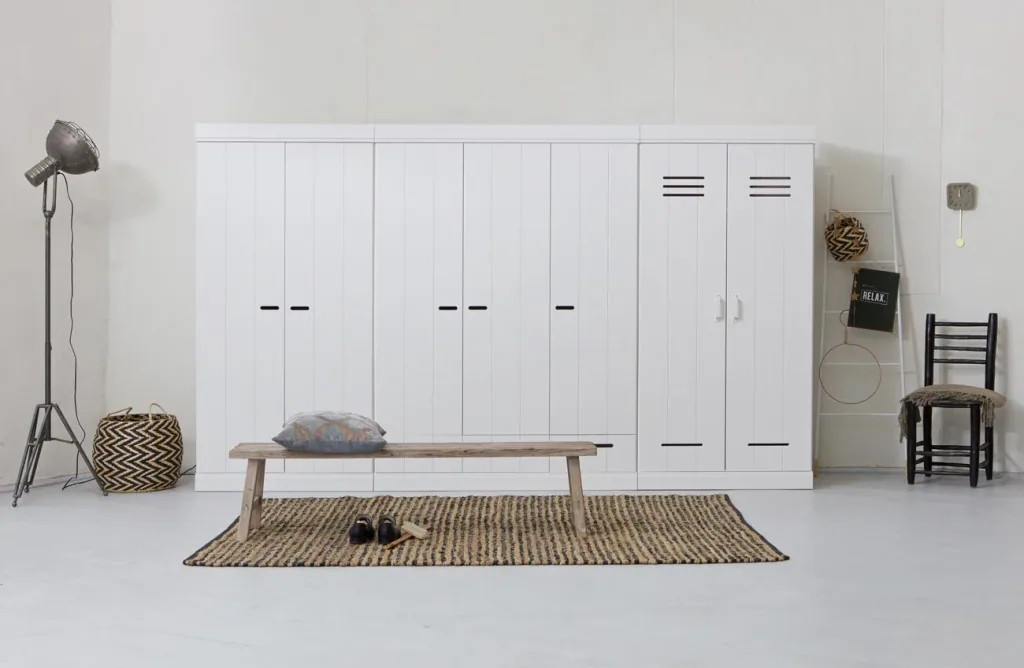 WOOOD 2 türiger Kleiderschrank erweiterbar weiss
