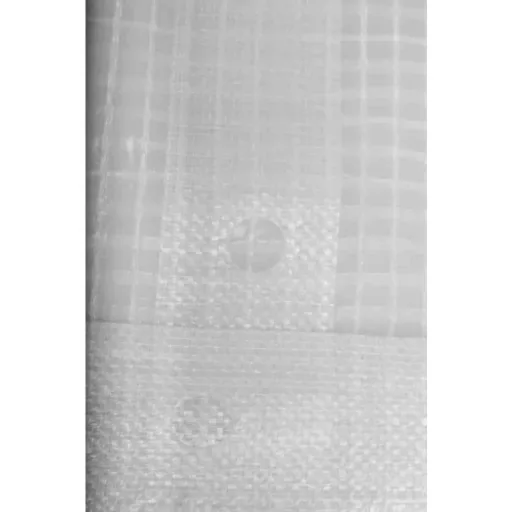 Abdeckplane transparent, Gitterfolie 4x8 (32m²), Reißfest und UV-Stabil