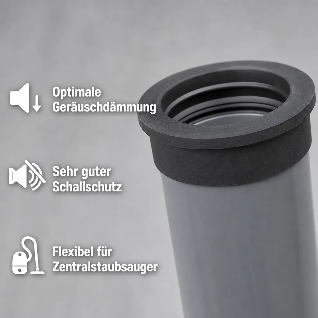HT Rohr Gummimanschette DN 50, Abwasserrohr Dichtung, Muffe